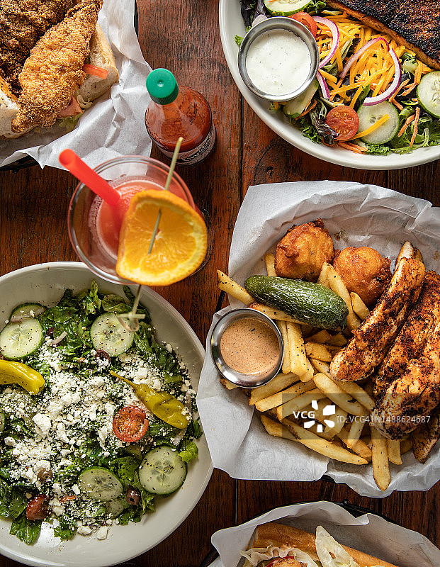 卡津美食桌面场景图片素材