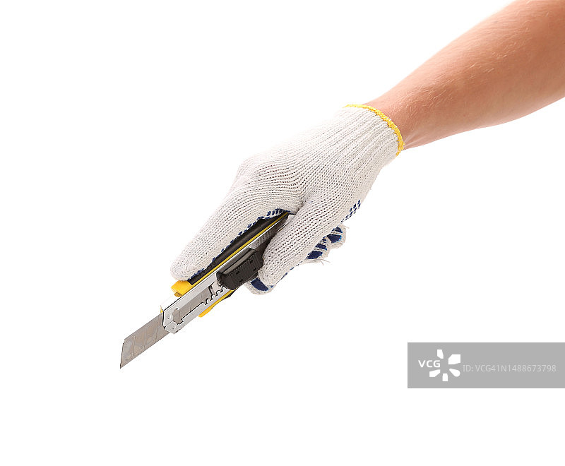 手持钳子，背景为摩尔多瓦白色图片素材