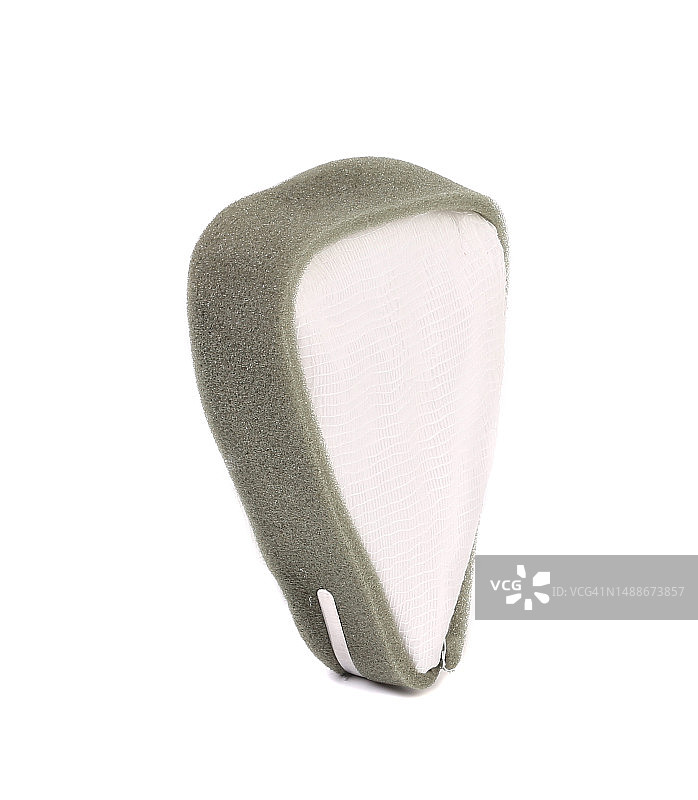 白色背景下的清洁海绵特写，摩尔多瓦图片素材