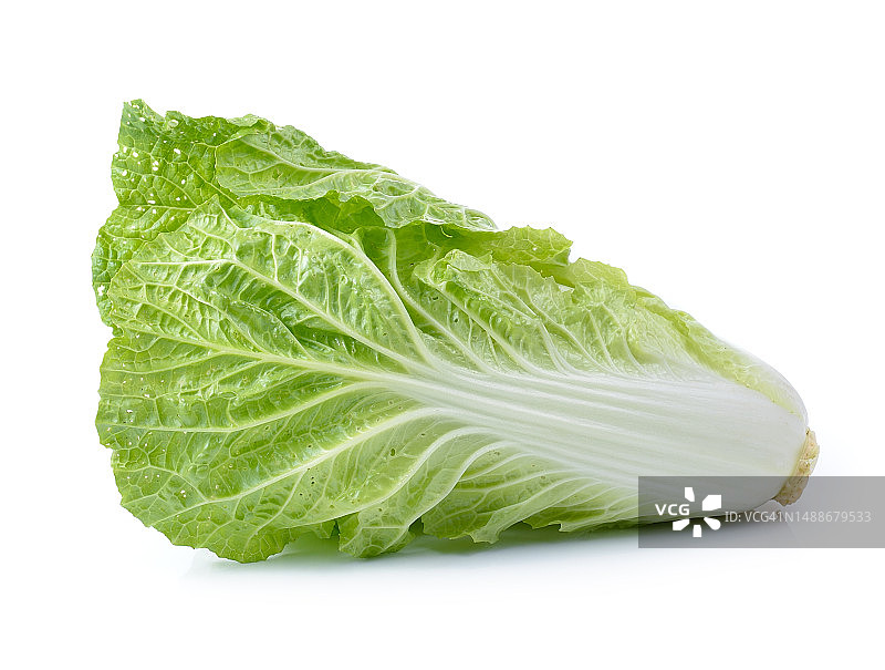白色背景上的新鲜大白菜，罗马尼亚图片素材