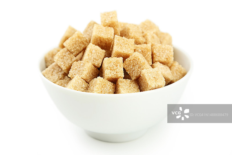 碗里的红糖，白色背景图片素材