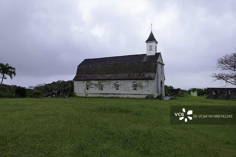 哈纳公路上的圣约瑟夫教堂图片素材