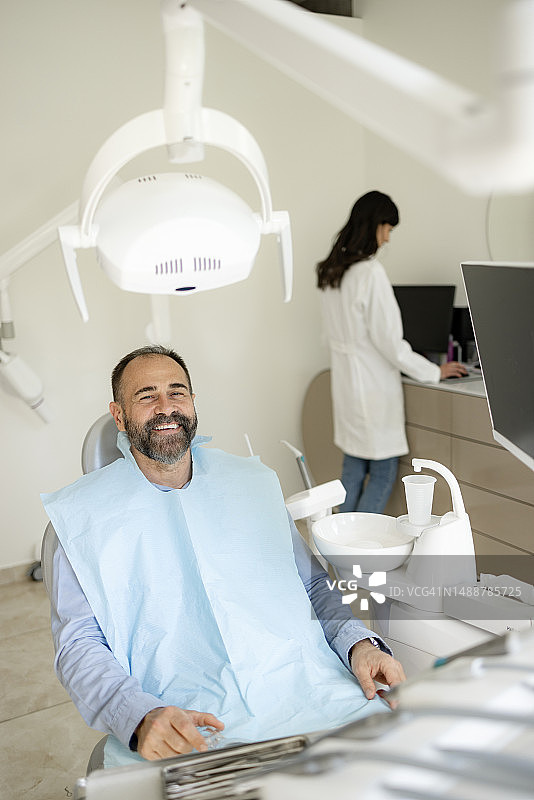 我准备好牙科检查了！图片素材