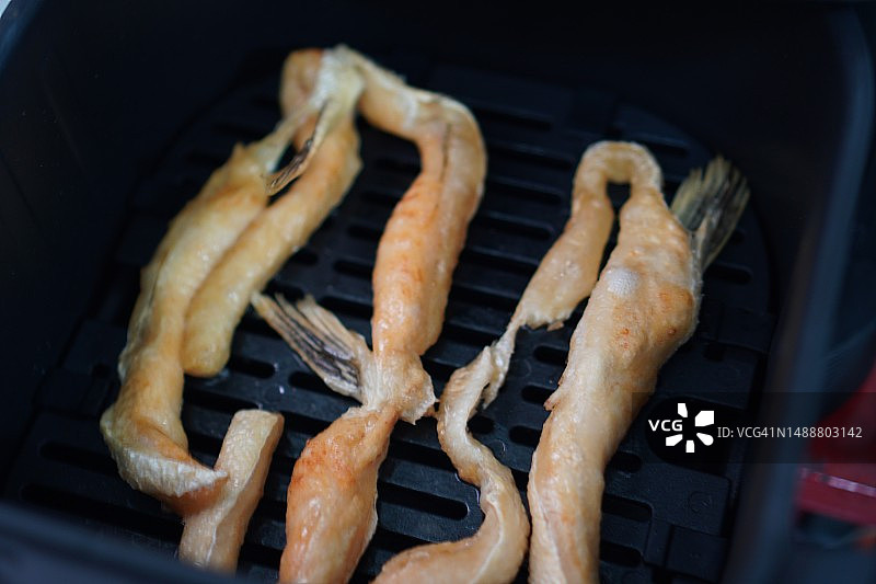 无油炸锅烤三文鱼图片素材