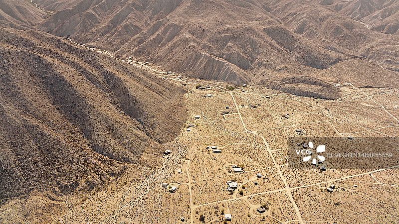 沙漠中的房屋景观图片素材