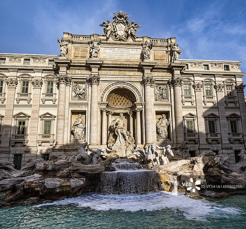 意大利罗马特莱维喷泉图片素材