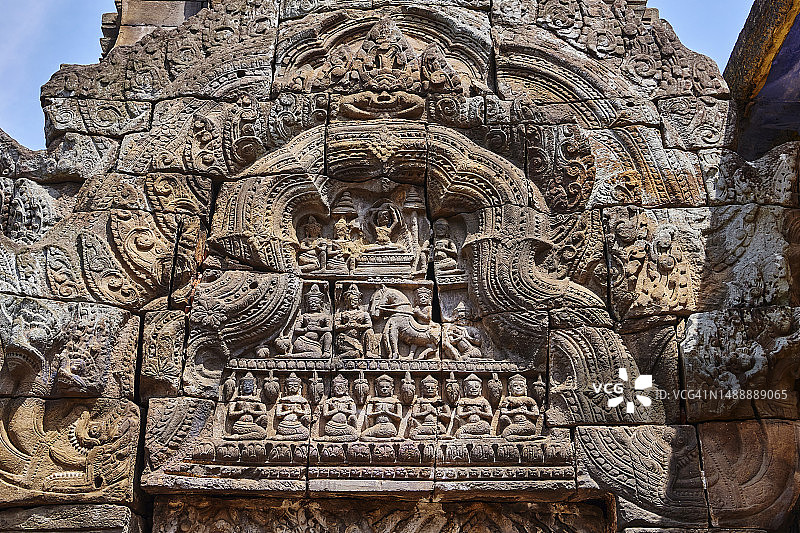 柬埔寨磅湛诺科巴切佛教寺庙图片素材