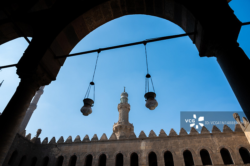 开罗城堡的纳赛尔·穆罕默德·伊本·卡拉温清真寺图片素材