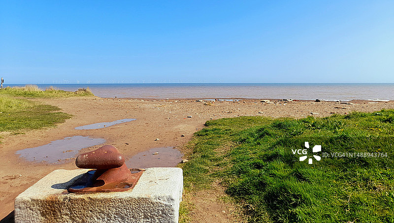 英国约克郡东区，蓝天碧海风光图片素材