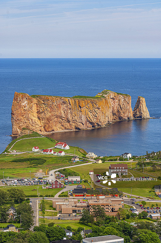 魁北克佩尔塞岩图片素材
