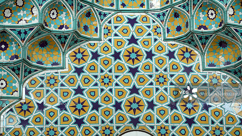 墙上的伊斯兰图案图片素材