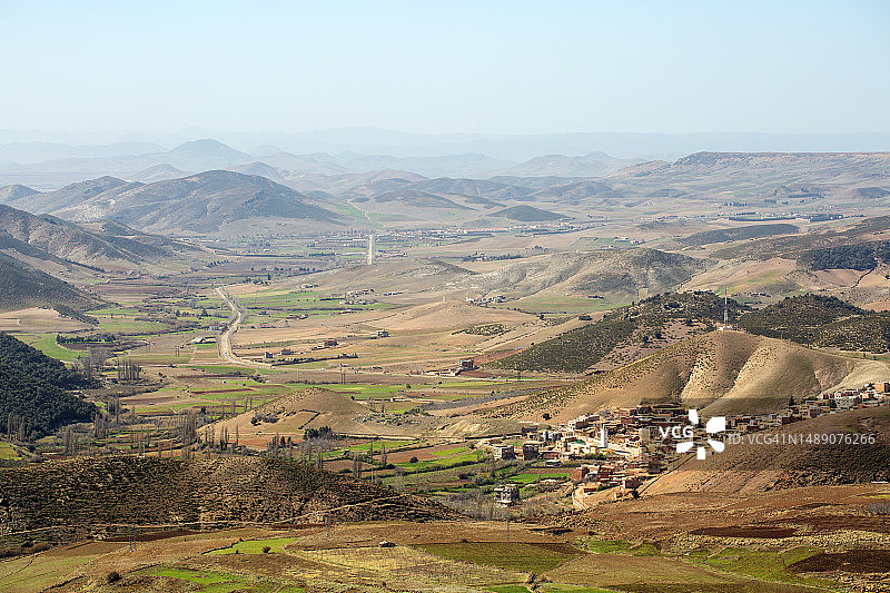 伊夫兰，中阿特拉斯山脉，摩洛哥，北非图片素材