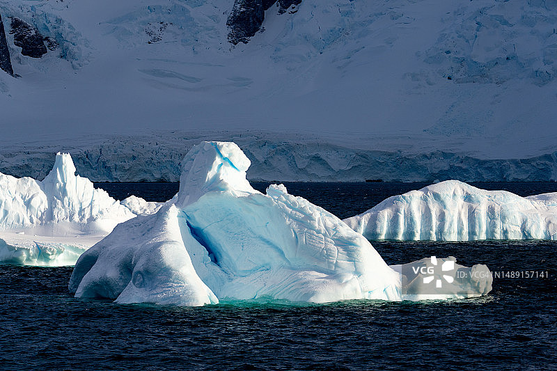 南极洲冰山图片素材