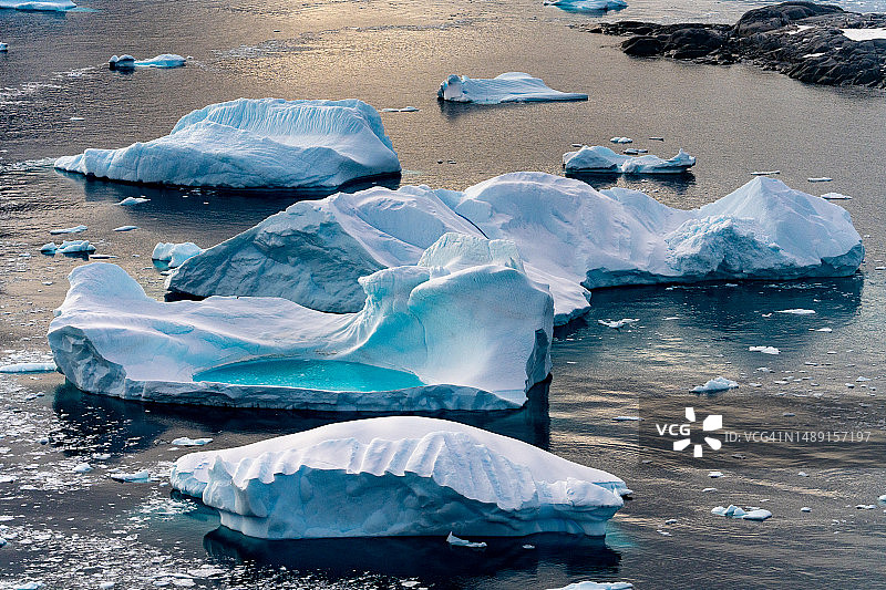 查科特港的冰山，布斯岛图片素材