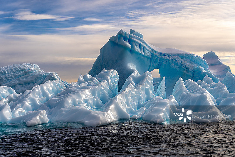 查科特港的冰山，布斯岛图片素材