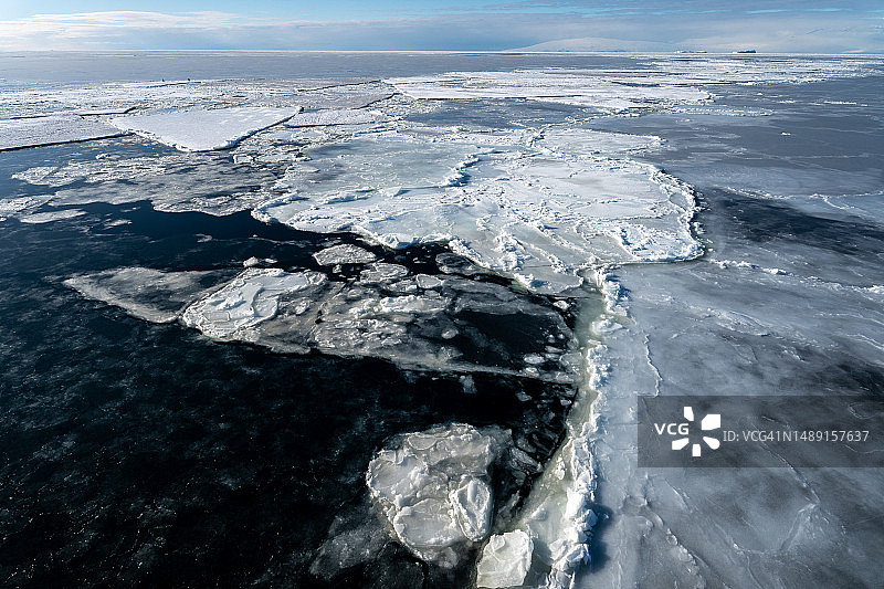 麦克默多海峡的海冰图片素材