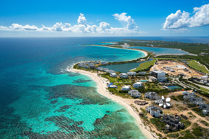 兰德湾鸟瞰图图片素材