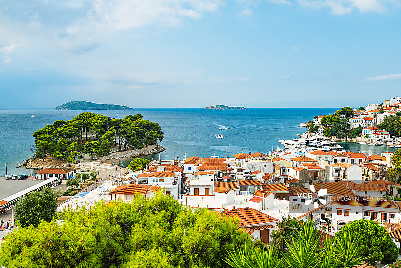 希腊斯基亚索斯岛斯基亚索斯镇图片素材