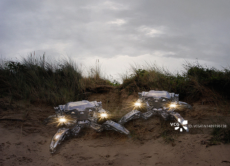 履带式无人机合成图图片素材