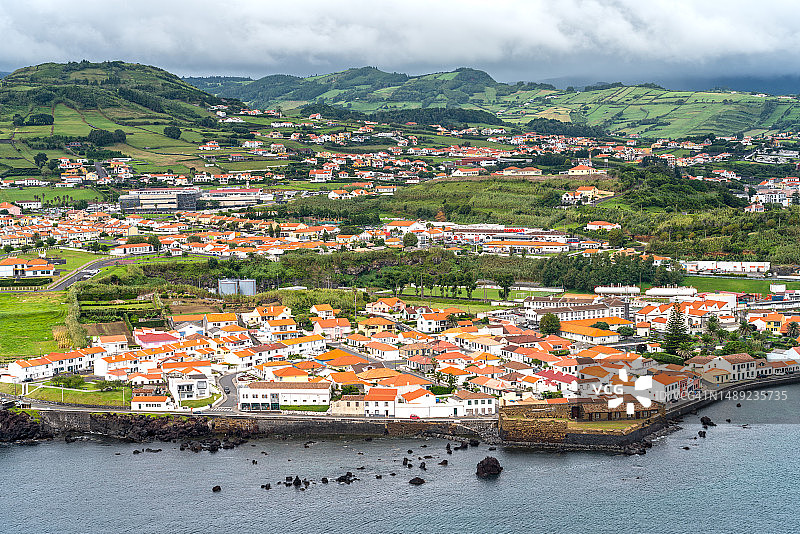亚速尔群岛法亚尔岛霍塔港图片素材
