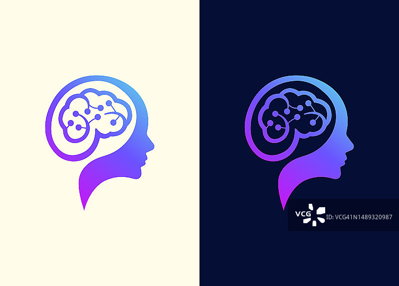 大脑科技Logo，大脑科技logo和人头logo设计图片素材