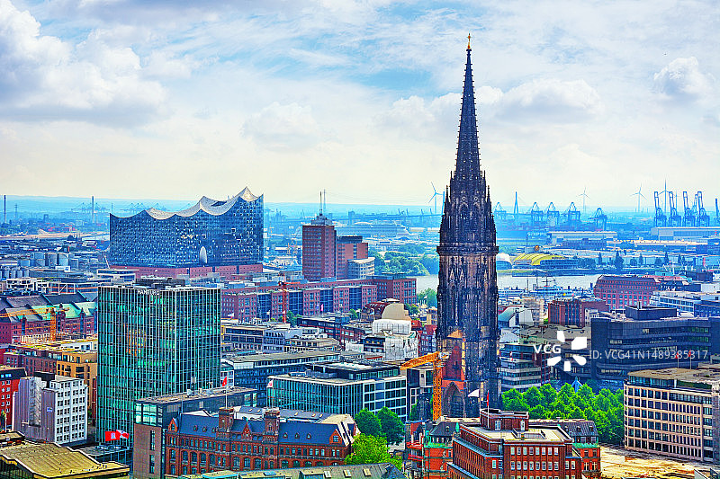 汉堡圣尼古拉斯教堂图片素材