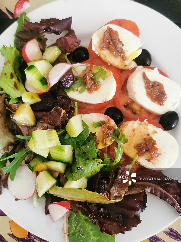 意大利番茄沙拉图片素材