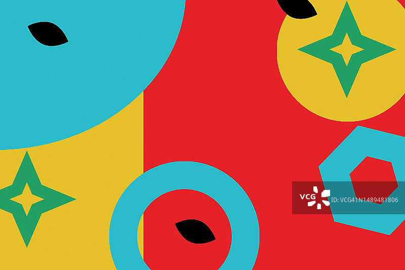 几何大胆的色彩图片素材