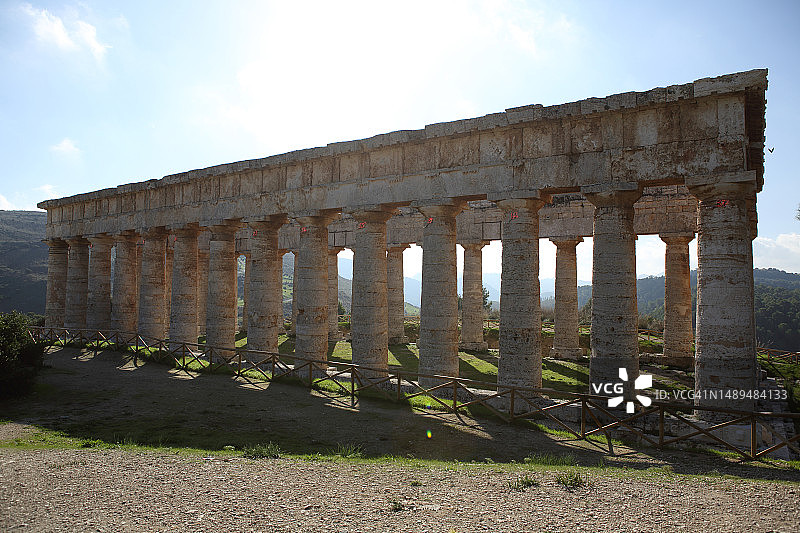 塞格斯塔的乌拉尼亚阿芙罗狄蒂神庙，西西里图片素材
