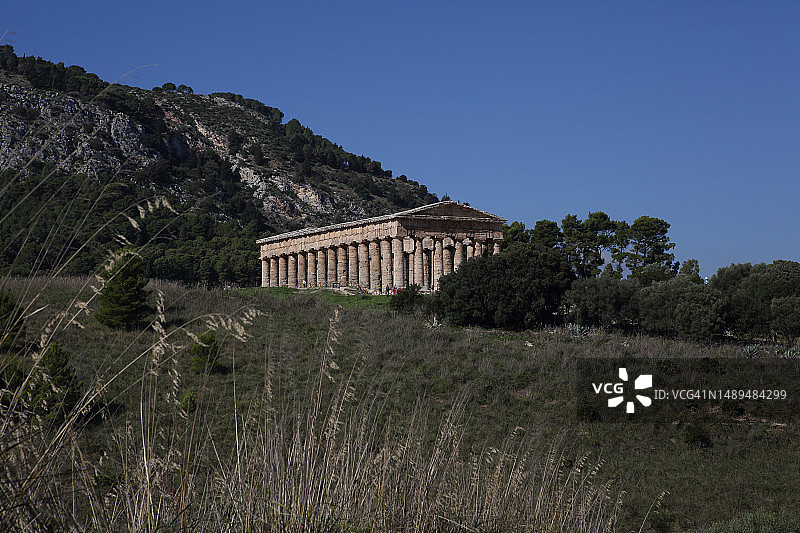 塞格斯塔的乌拉尼亚阿芙罗狄蒂神庙，西西里图片素材