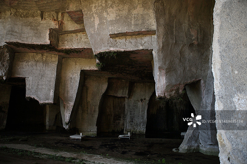 科尔达里石窟，天堂采石场，西西里岛图片素材