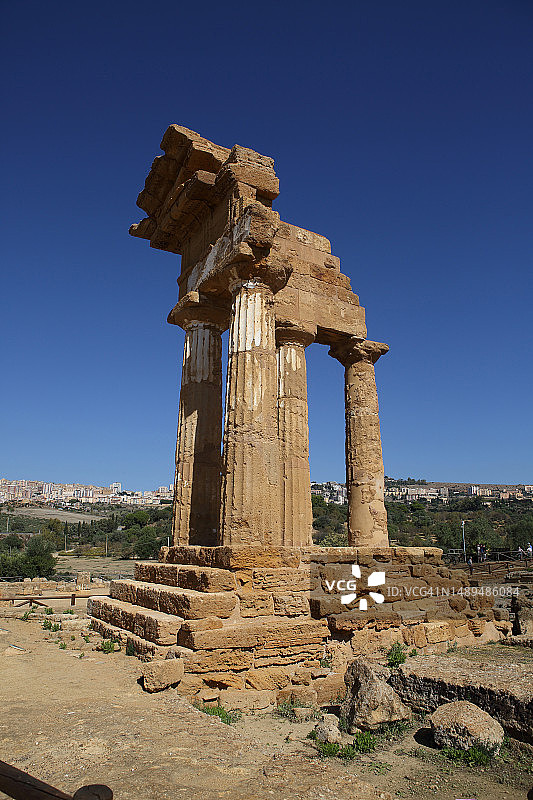 阿格里真托神庙谷的冥神庙，西西里岛图片素材