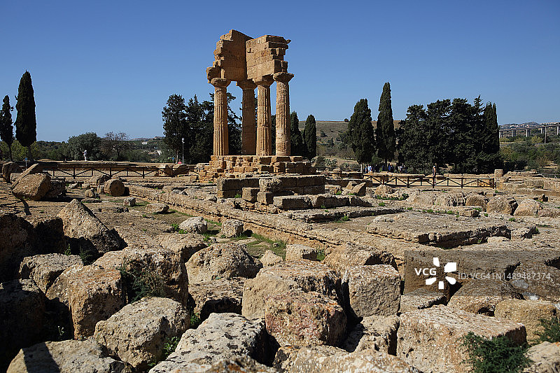 阿格里真托的狄俄斯库里神庙和冥界神庙图片素材
