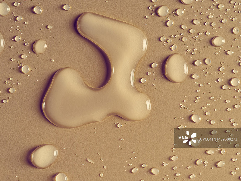 在彩色背景上滑动的雨滴图片素材