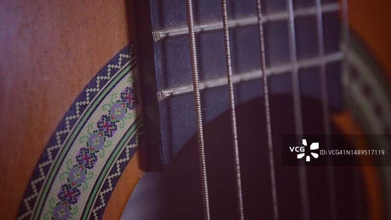 吉他琴弦特写图片素材