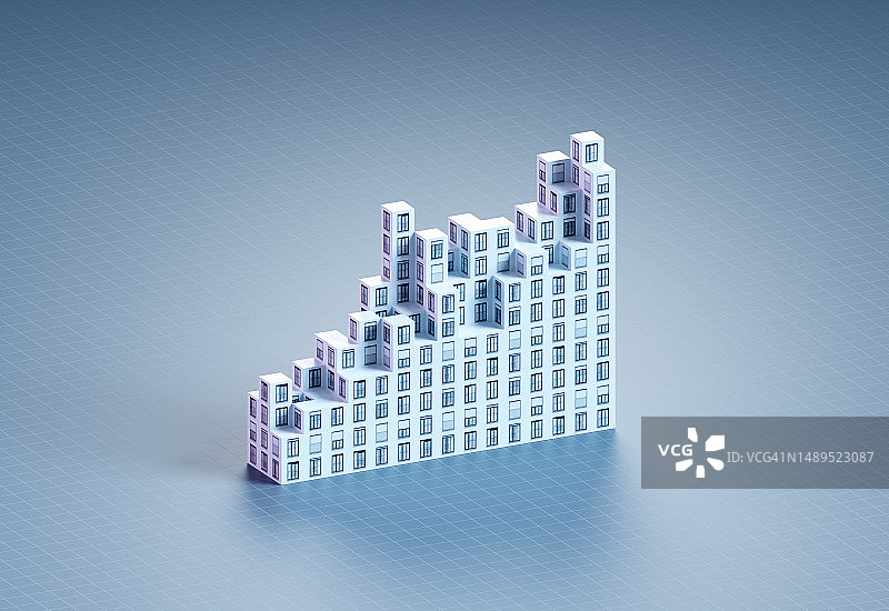图表形状的建筑图片素材