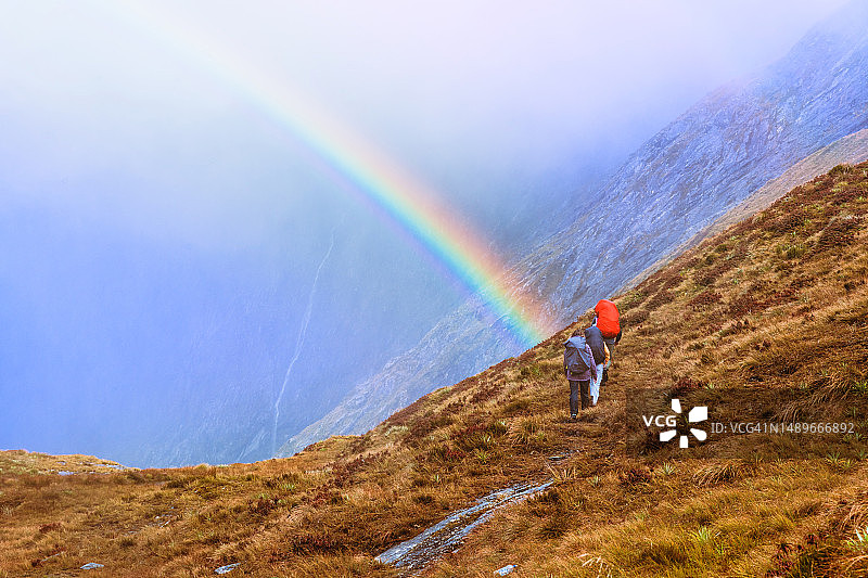 户外徒步旅行图片素材