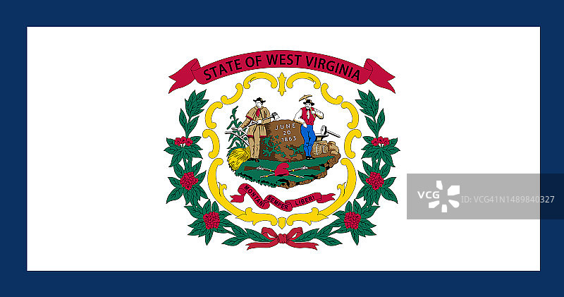 西弗吉尼亚州旗图片素材