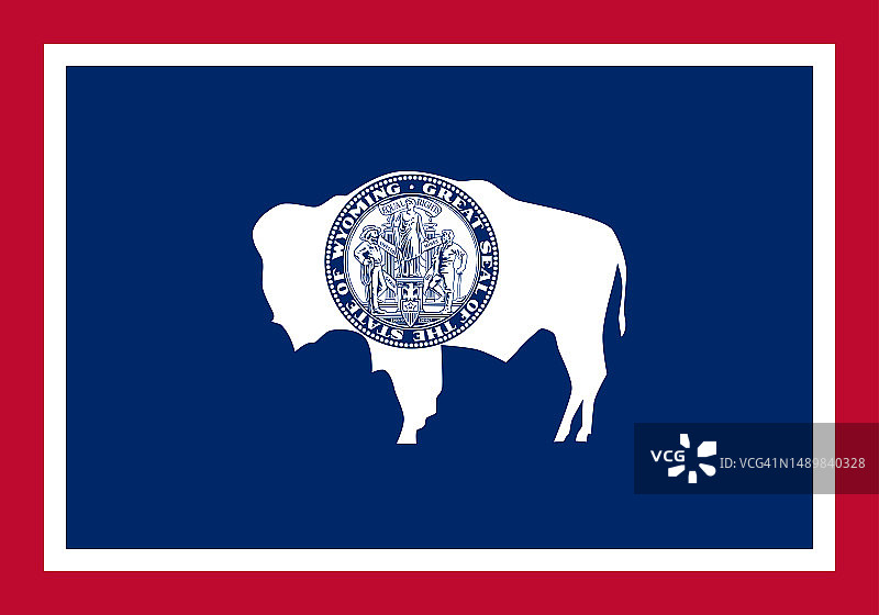 怀俄明州旗图片素材