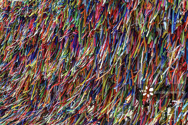 巴西巴伊亚萨尔瓦多市的Bonfim先生的幸运丝带图片素材