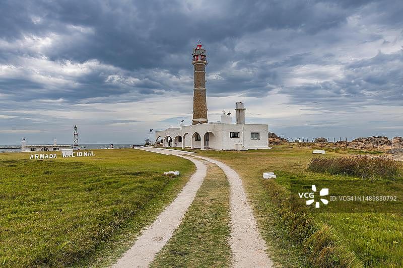 乌拉圭卡波波洛尼奥的灯塔图片素材