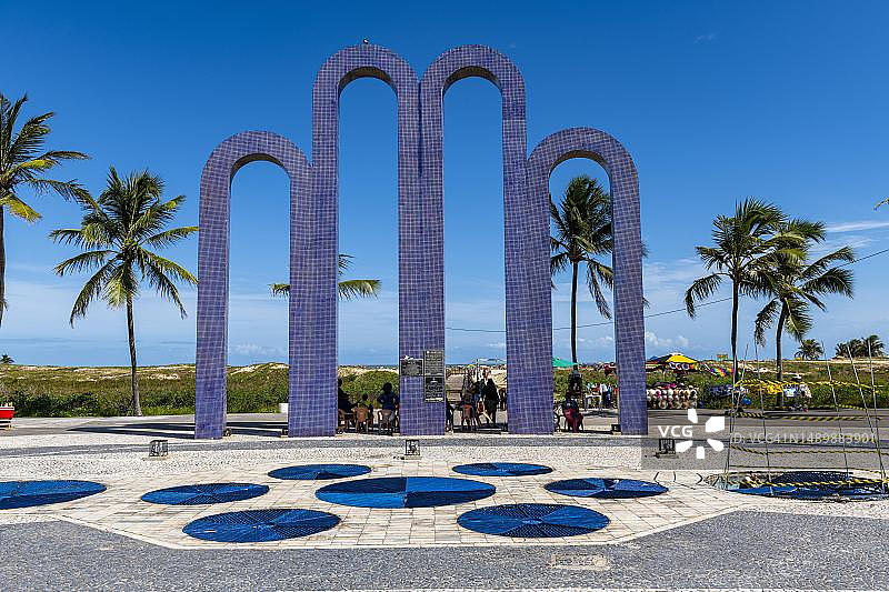 巴西塞尔希培州阿拉卡茹的海滨图片素材