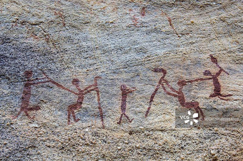 巴西塞拉达卡皮瓦拉国家公园岩画图片素材