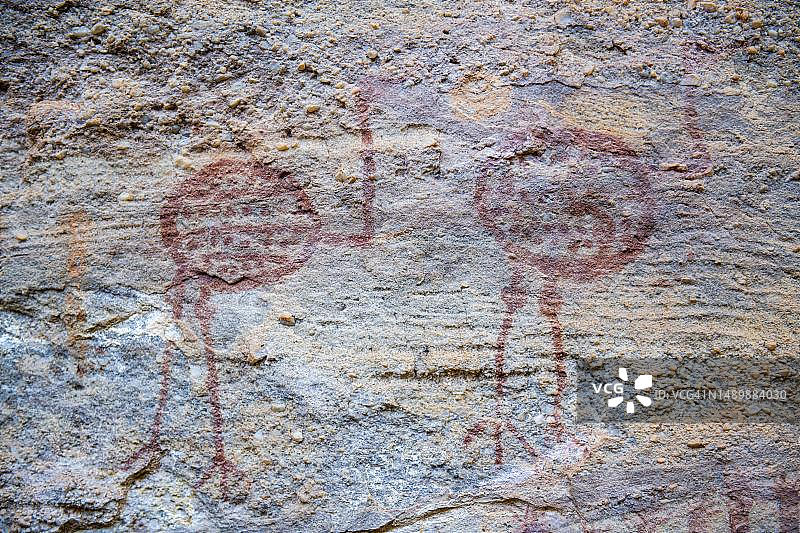 巴西塞拉达卡皮瓦拉国家公园岩画图片素材