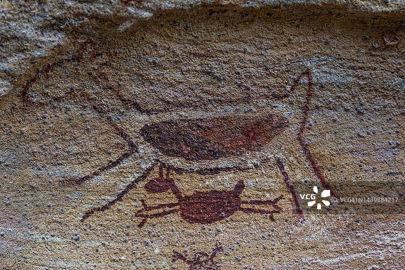 巴西塞拉达卡皮瓦拉国家公园岩画图片素材