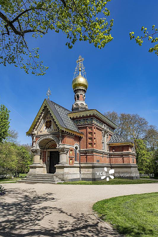 德国黑森州巴特洪堡俄罗斯诸圣教堂图片素材