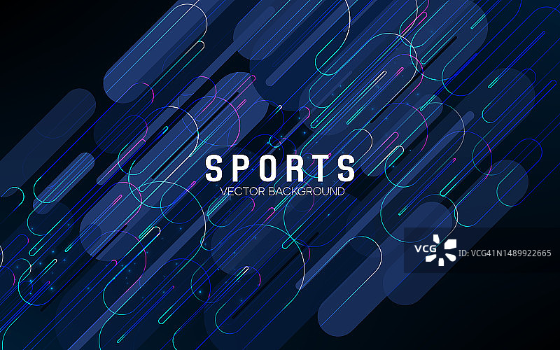 现代彩色运动海报，适用于设计图片素材