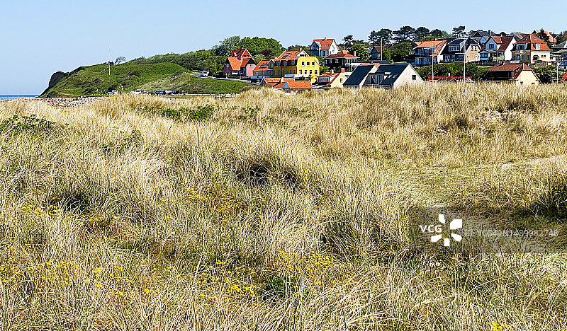 洪斯泰兹海边村庄田园风光图片素材