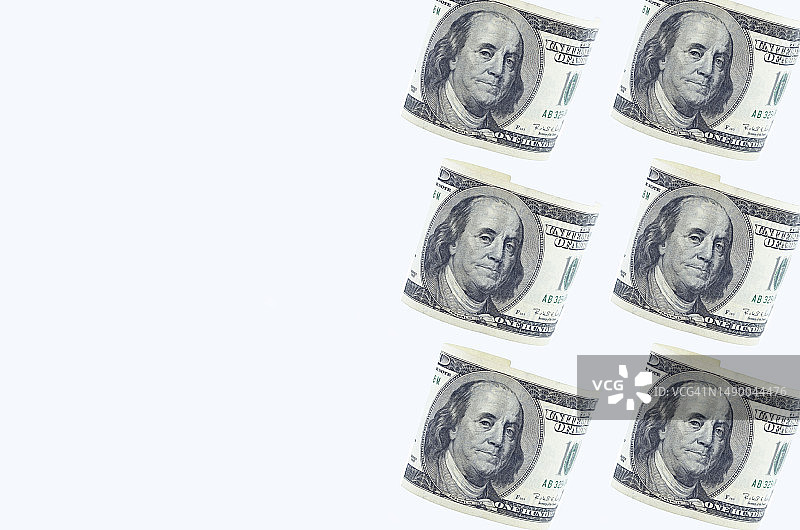 无缝美元钞票白色背景图案图片素材
