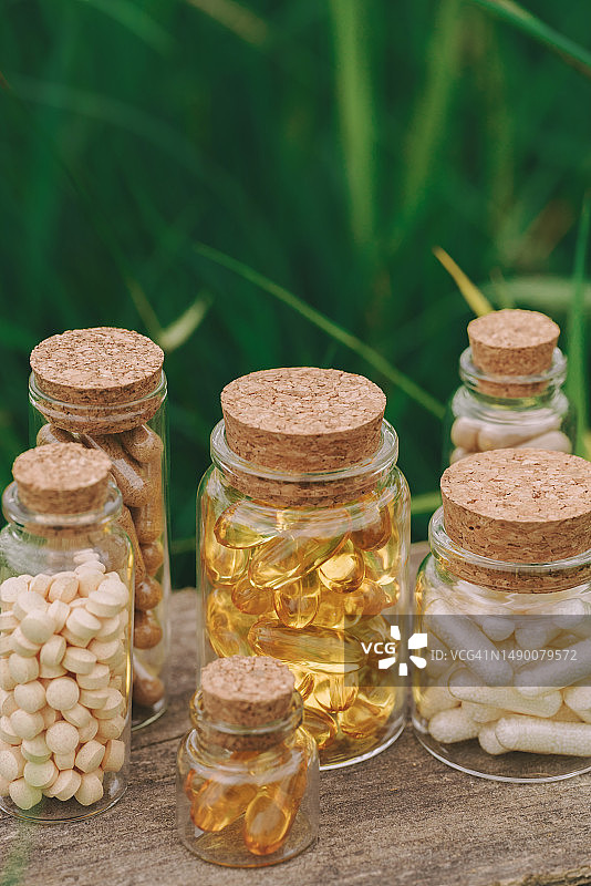 医疗膳食补充剂，免疫系统支持图片素材